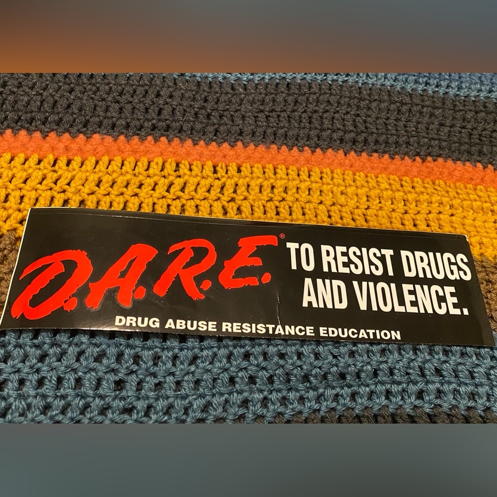 Sticker D.A.R.E. Black and Red Sticker